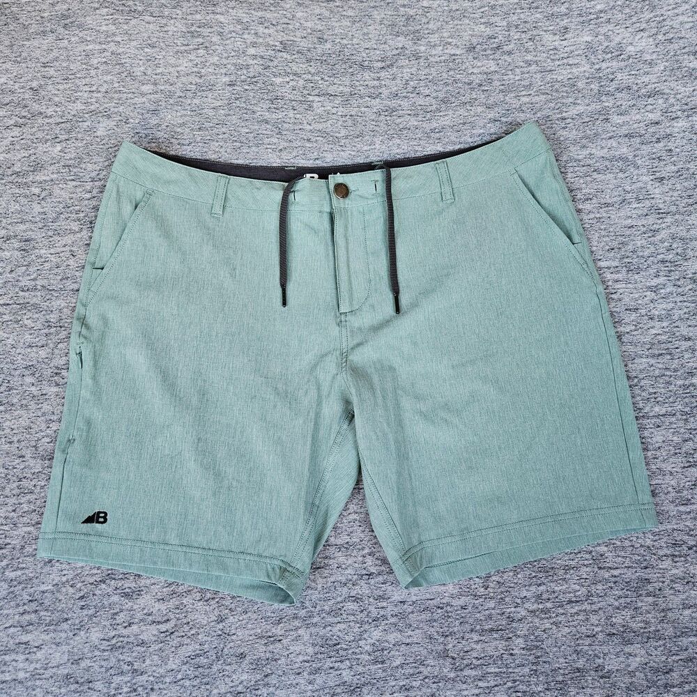 Belong Designs Men's XXL Versaluxe Hybrid Shorts Size 34 Green 8" Inseam